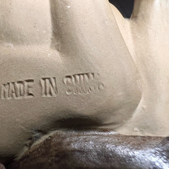 Rare Chinese Art Vintage Porcelain Horse Statue Matte Body/Glossy Hooves,  Mane - Picture 10 of 10